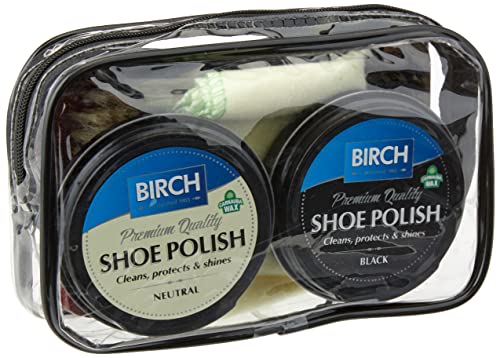 Charles Birch Shoe Care Cleaning Kit, 8 Pieces, Travel Size