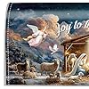 Generico Nativity Magnetic Mailbox Cover - Rain Protection Cassette Covers, Magnetic Post Cover with Crib for Suburbs Farm Appar #3