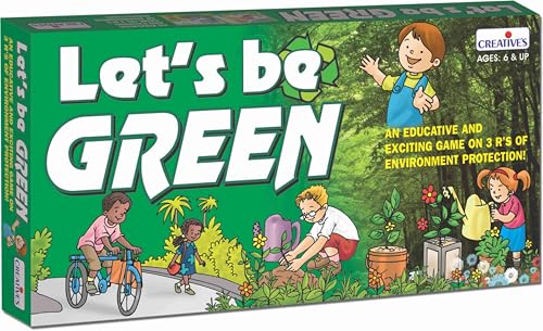 Image of Creative's Let's Be Green Environmental Education Board Game, Learn Reduce Reuse Recycle, Waste Segregation & Eco Awareness, Educational Family & Classroom, Memory Learning Game for Kids Age 6+