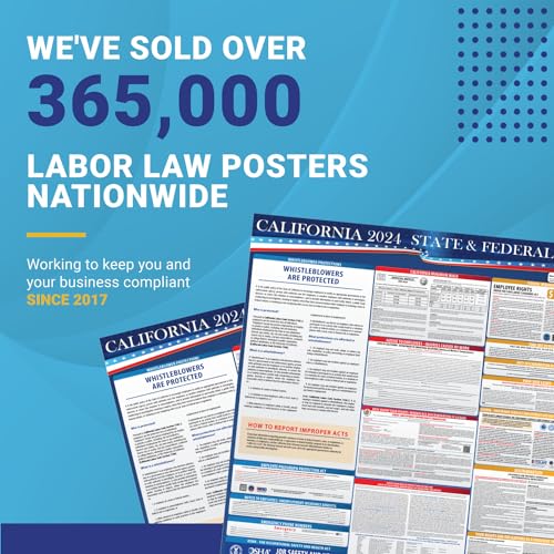 2024 California State and Federal Labor Laws Poster - English Version - OSHA Workplace Compliant - All in One Compliance Posting 24" x 36" (English) - Thumbnail 6