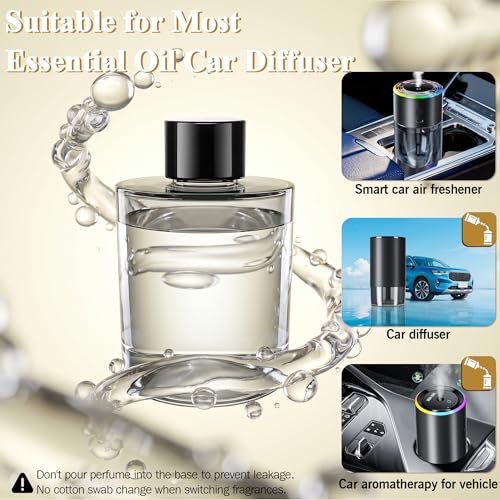 Image of Amor Lyris 5.7 fl oz Car Air Freshener Refill, Premium Imported Fragrance with Natural Plant Extract Essential Oil, 180-Day Long Lasting Car Diffuser Perfume for Smart Diffusers, Car Home Office