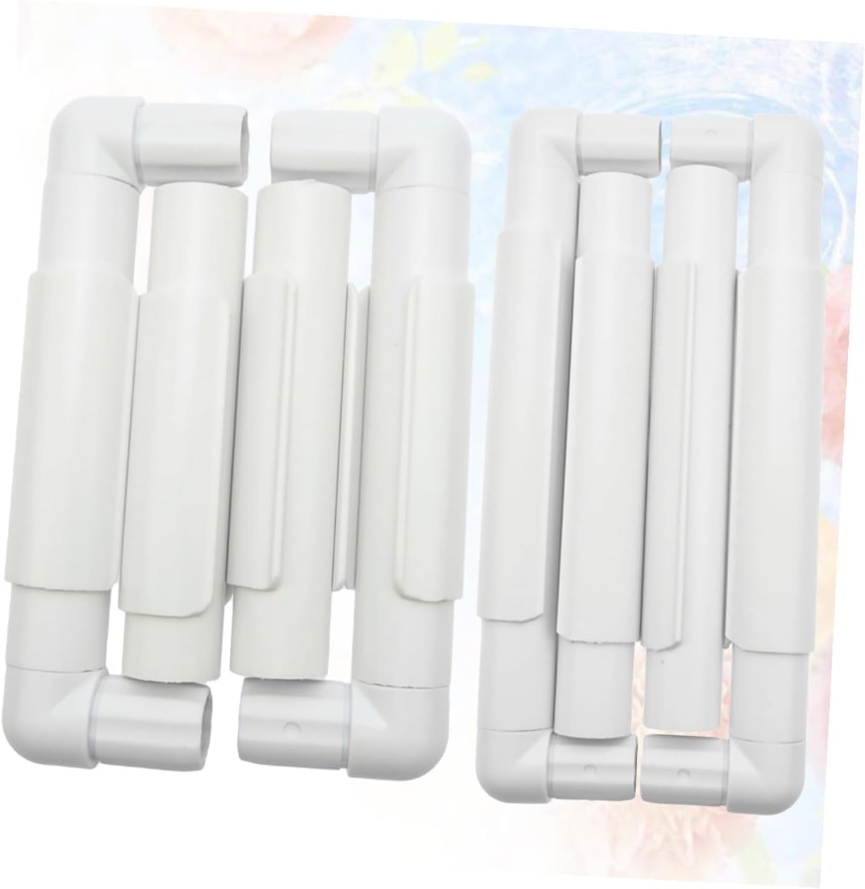 White Clip Embroidery Frame 2 Pack for DIY Cross Stitch