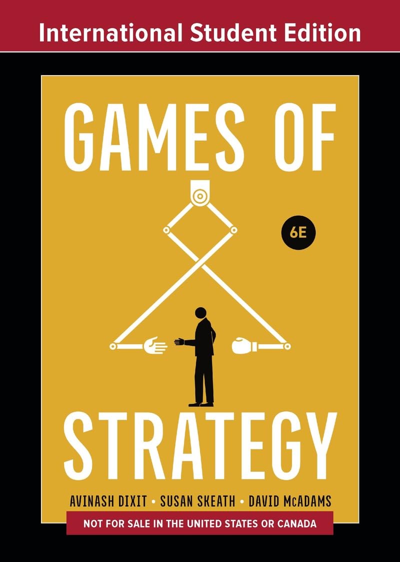 ビジネス・経済 Games of Strategy 2nd Edition Amazon.co.jp: Games of Strategy : Dixit, Avinash K., Skeath, Susan