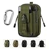 Unigear Men’s Tactical Waist Bag, with Aluminium Carabiner, Belt Bag / belly bag / Mobile Phone Bag / Molle Bag – Multifunctional Outdoor Sports Bag, Compact and Lightweight