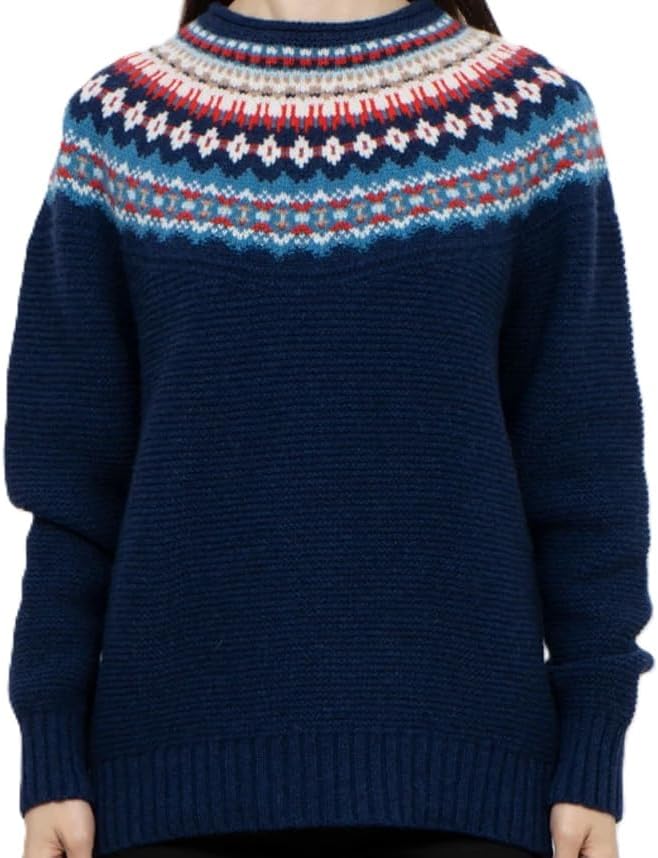 ERIBE] エリベ レディース ニット セーター ノルディック クルーネック