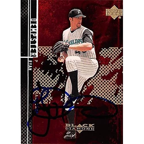 Autograph Warehouse 421239 Ryan Dempster Autographed Baseball Card Florida Marlins 2001 Upper Deck Black Diamond No.68