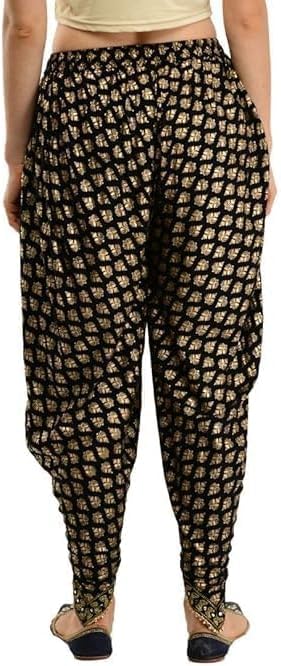 Women's Harem Pants,Printed Dhoti Style Free Size4