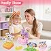 Rzysurt Fabric Flower Bouquets Toys,DIY Flowers Craft Kit for Girls Ages 3 4 5 6 7 8,Build Your Flowers Bouquet,Preschool Learning and Birthday Gifts (Flower Kit)