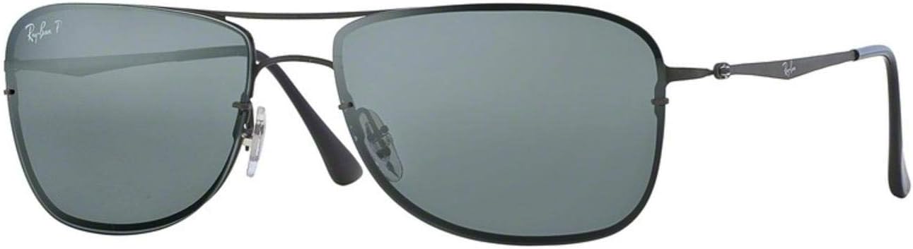 Ray-Ban RB8054 154/82 Sand Dark Gunmetal/Polarised Grey Mirror.