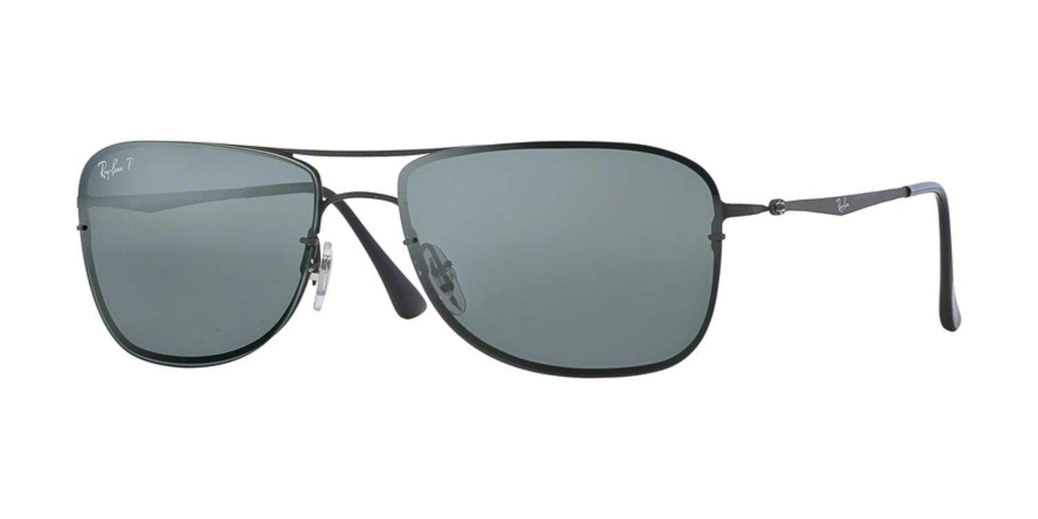 Ray-Ban RB8054 154/82 Sand Dark Gunmetal/Polarised Grey Mirror.