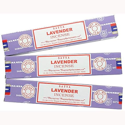 Satya Nag Champa Lavender Incense Sticks - 3 Packs Cover