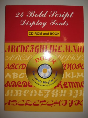 24 Bold Script Display Fonts CD-ROM and Book