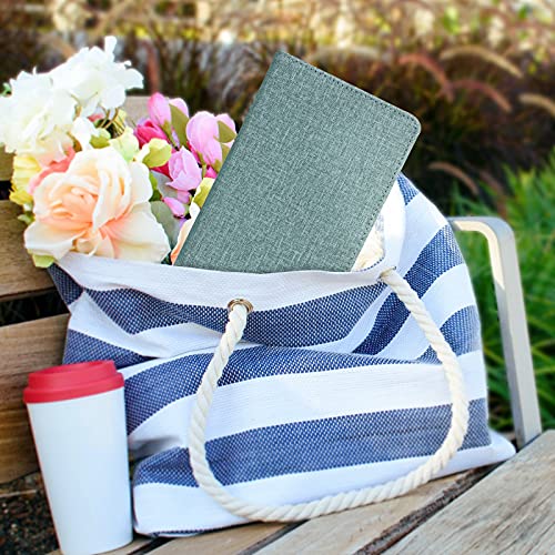 Cobak Checkbook Cover - Premium Leather Check Book Holder Wallet With Rfid Blocking Function For Men And Women,Fabric Green #TOP6