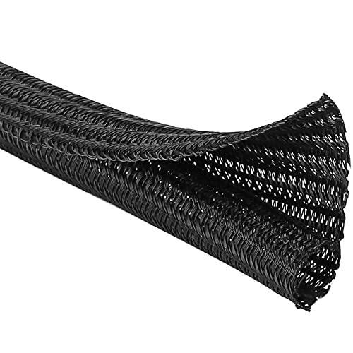 JOTO Manchon de Câble 4.5M, Gaine Câble Flexible, Cache Câble, Gestion de Câble Réglable, pour Fils Éléctrique de TV, PC, Sécurité Maximum pour Enfant et Animaux, Permet à la Dissipation de la Chaleur