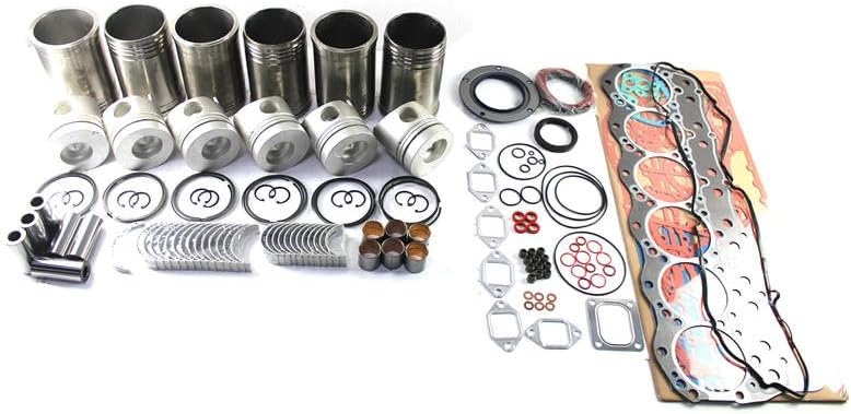 6D31 Overhaul Rebuild Kit Compatible with Kobelco Excavator SK200 for Mitsubishi 6D31 Engine