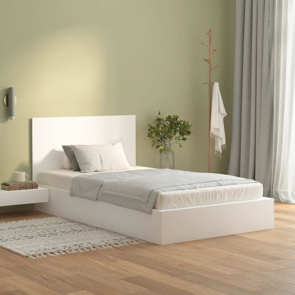 Cabecero blanco de madera 120 x 1,5 x 80 cm, cabecero estable para dormitorio, habitación de invitados y habitación juvenil, fácil de montar, accesorios de cama a juego para marco de cama y