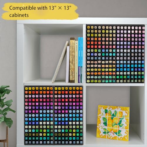 Image of SANFURNEY Marker Pen Organizer Holder for 240 Markers, Art Supply Storage Rack, Desktop Colored Pencils Holder Storage Case for Home Classroom Office - Black