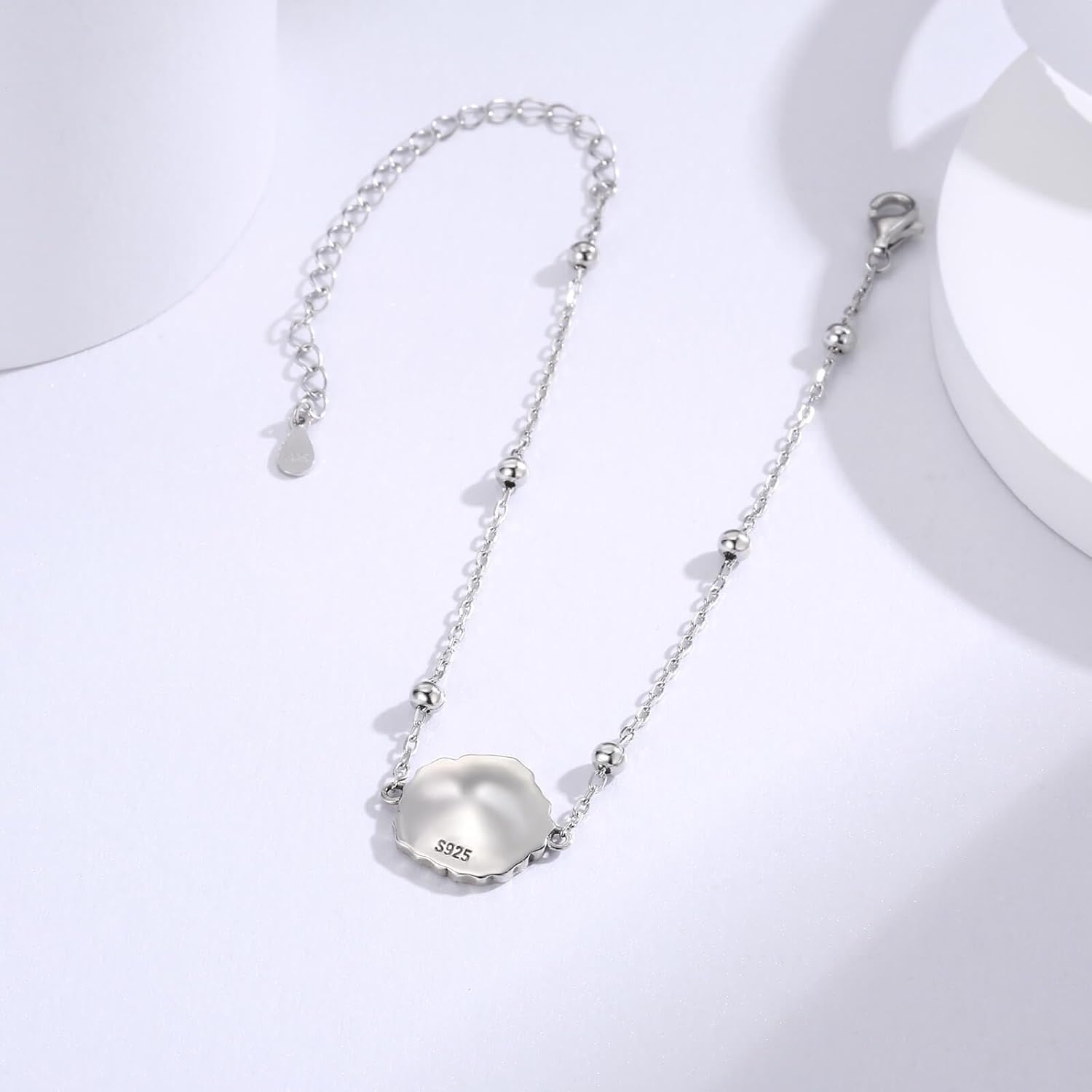 Poppy Bracelet 925 Sterling Silver for Women-Flower Jewelry Elegant Adjustable Chain Memorial Day Remembrance Gifts - Image 5