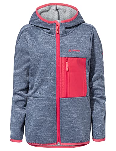 VAUDE Fleecejacke Kinder Kikimora Jacket, funktionelle Fleece-Übergangsjacke mit Kapuze für Jungen & Mädchen, warme Kinder Fleecejacke für Draußen