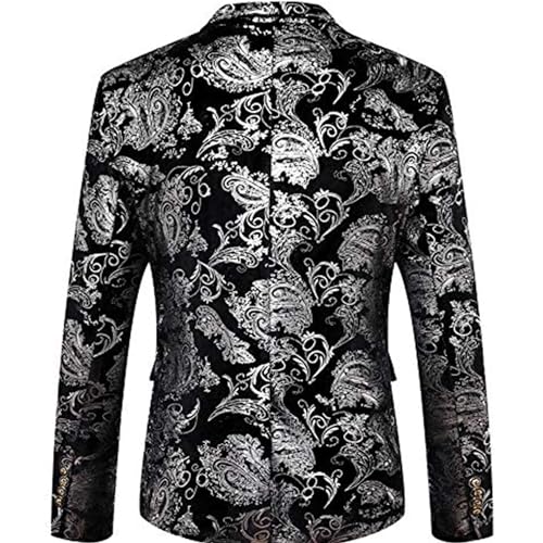 WULFUL Men's Suit 3 Piece Slim Fit One Button Solid Blazer Jacket Vest Pants Set3