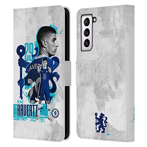 Étui portefeuille Chelsea FC Kai Havertz protège écran Samsung S21