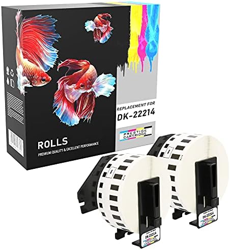 2 Rouleaux Étiquettes Continues DK-22214 12mm - Compatible Brother QL Série, 30.48m - 7