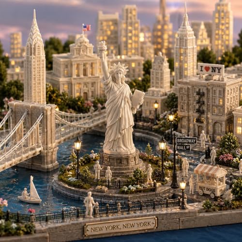 Miniatura Estatua de la Libertad Resina para Manualidades miniatura 5
