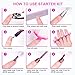 Joytii Gel Nail Polish Kit with UV Light, 82W UV Nail Lamp, Gel Nail Polish Set with No Wipe Glossy Top and Base Coat, 7 Colors Soak Off Gel Manicure Kit Nail Tools