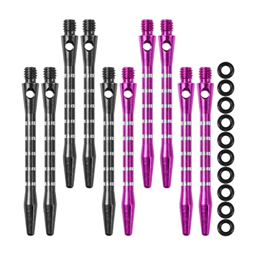 MUSISALY Shafts 10 Sets Replaceable Aluminum Alloy Stems for Accessories 2ba Groove Lightweight for Professional Amateur Players
