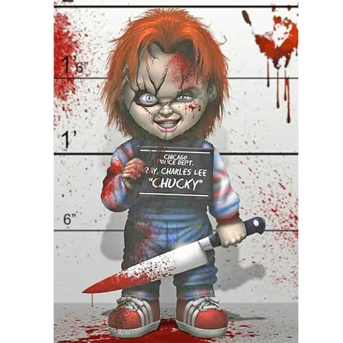 TDFERAN/30 x 40 cm DIY Diamond Painting Geister Puppe, Diamant Painting Bilder Horror Ghost, Rund Diamond Art Kristall Handwerk Wand Aufkleber Dekoration Erwachsene für Schlafzimmer und Wohnzimmer TDFERAN/30 x 40 cm DIY Diamond Painting Geister Puppe, Diamant Painting Bilder Horror Ghost, Rund Diamond Art Kristall Handwerk Wand Aufkleber Dekoration Erwachsene für Schlafzimmer und Wohnzimmer