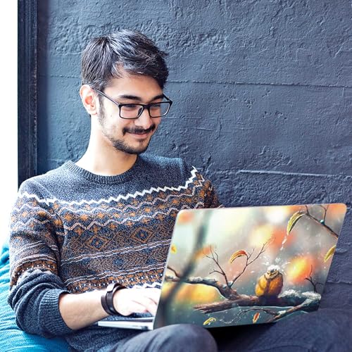 Image of Galaxsia Floral D61 Full Body Vinyl Laptop Skin /Sticker /Cover Upto 15.6 Inches Laptops Laminated-Removable-HD Quality Compatible for Hp-Dell-Sony-Lenovo-Asus etc.(15x10 Inches)