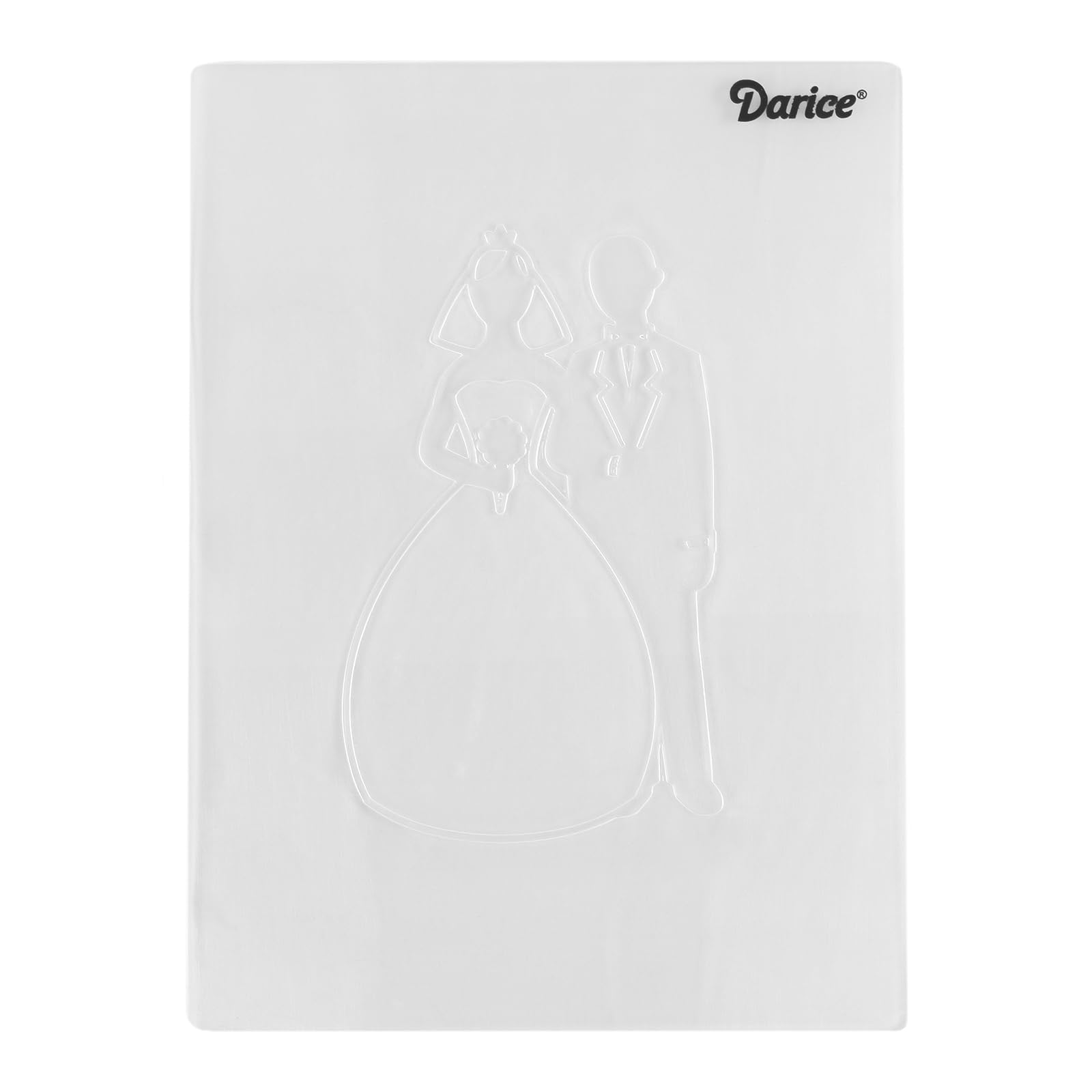 Vaessen Creative Embossing Folder Bride & Groom 5.75 x 4.21 inches - Embossing Folder for Card Making, Scrapbooking, Journaling - Reusable - Precise Results - for Embossing and Die-Cutting Machines