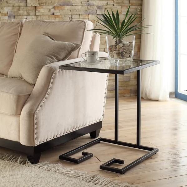 The Craft House Side Table End Table Metal Frame & top Glass Bedroom Living Room and Decorative (B0BFCVD5BK) Amazon Price History, Amazon Price Tracker