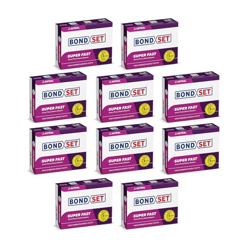 Image of Bondset Super Fast Epoxy Repair Putty 25g X 10, User-Friendly, Quick Setting, Durable Bond, Water & Chemical Resistant, Indoor & Outdoor Use