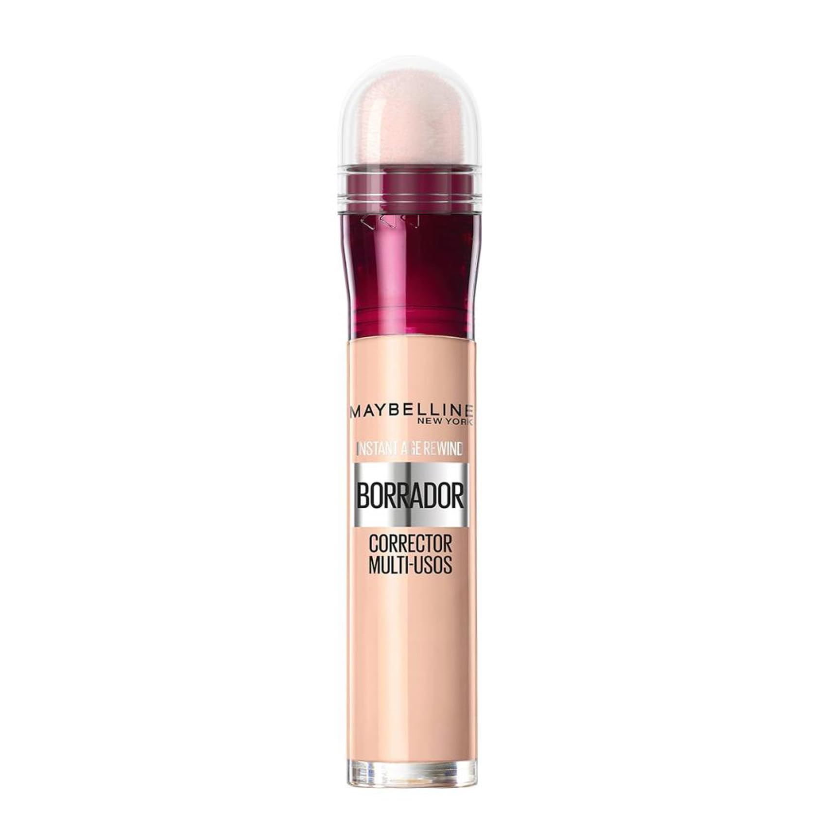 Maybelline New York, Borrador Corrector Hidratante Multiusos, Tono 121 Light Honey, 6mL