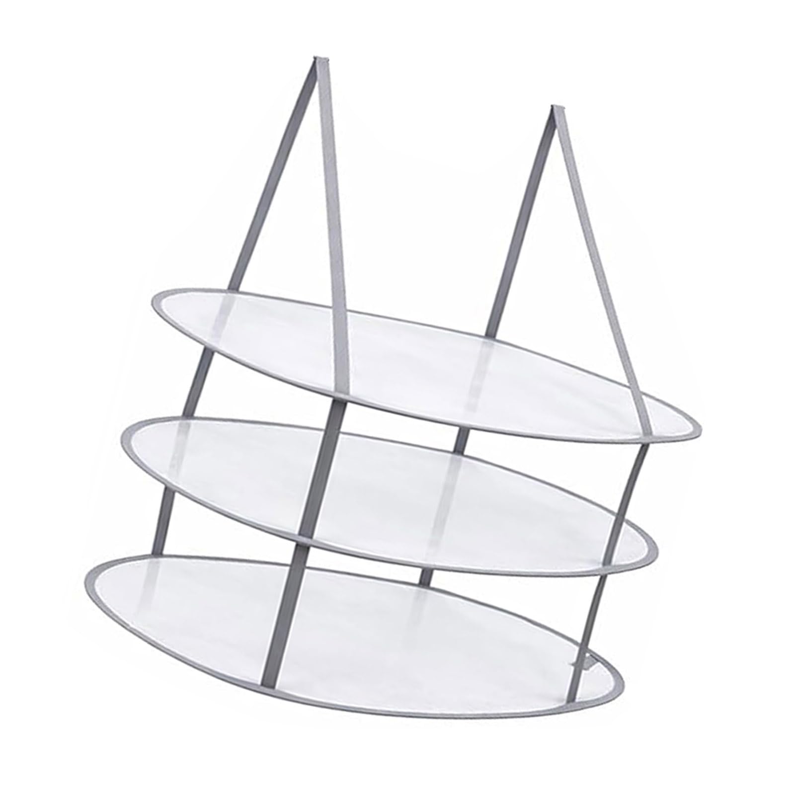 Piceioep Multiple Layer Sweater Dryer Rack Breathable Polyester Fabric Hanging Garment Storage Solution Hanging Sweater Drying Rack