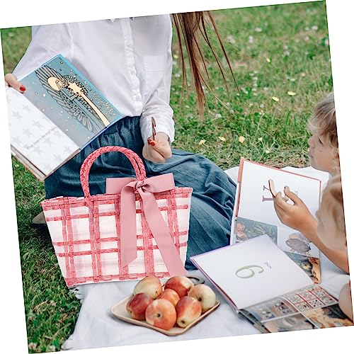 KESYOO Women Holiday Bag Woven Beach Handbag Capacity Outdoor Tote for Travel Stylish Design for Summer Essentials4