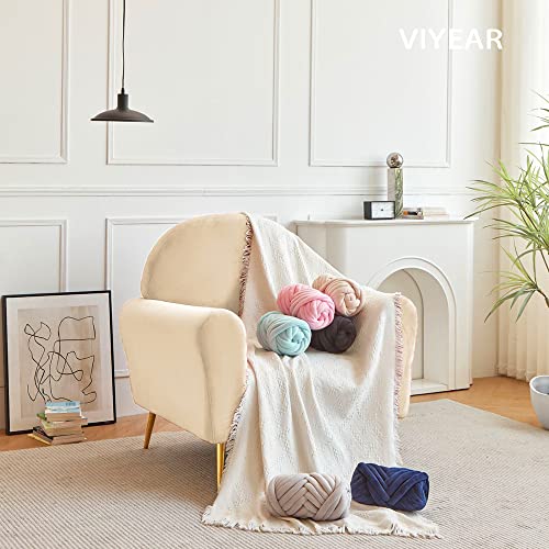 Chunky Yarn For Hand Knitting Blanket Knotted Pillow，Super Soft Vegan Black Velvet Yarn Jumbo Fluffyh Braided Cotton Bulky Giant Yarn For Christmas Diy Home Decoration #TOP5