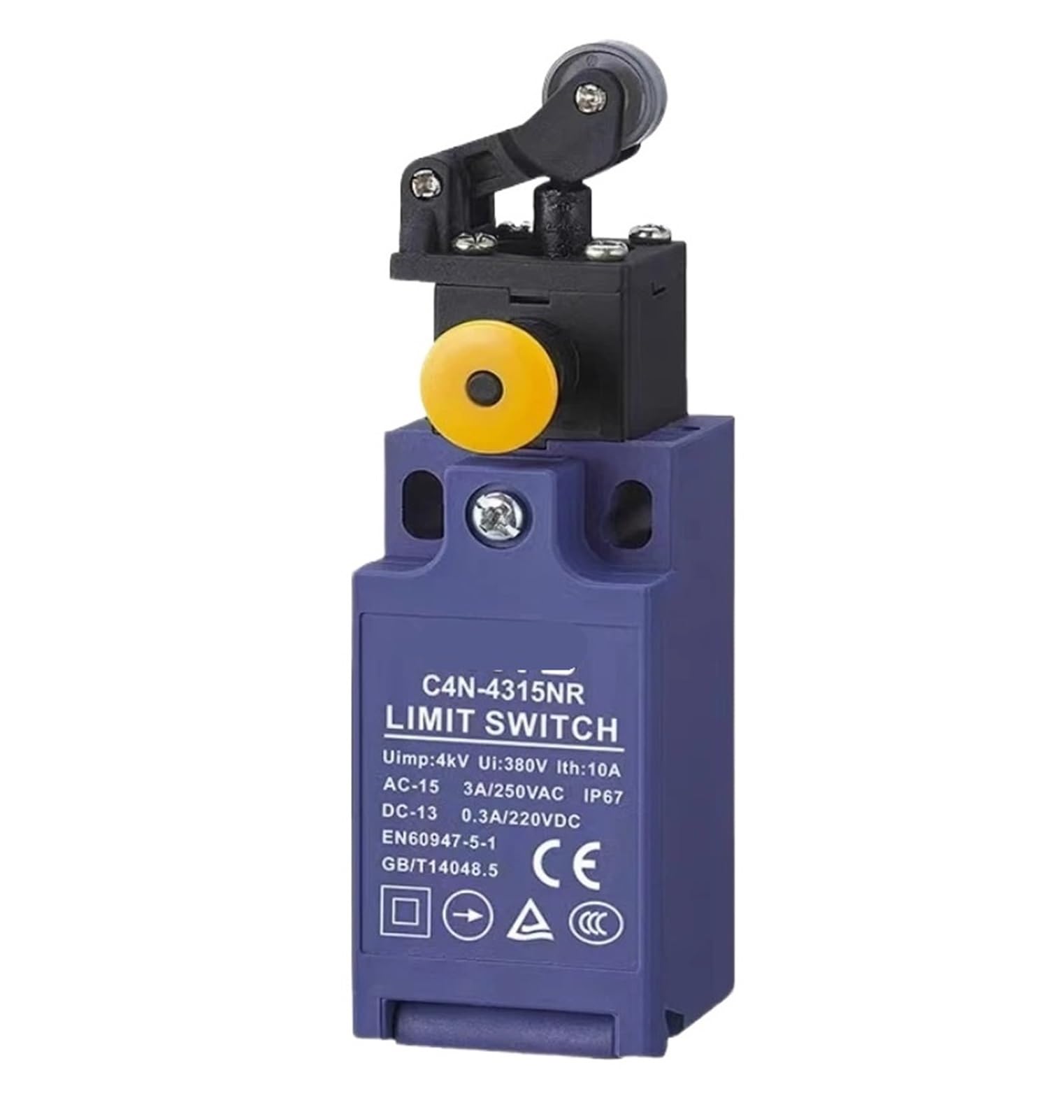 EWHBGSJOP C4N-4315NR/C4N-4A62R Limit Switch, 3A 250VAC IP67/IP66 Manual Reset Travel Switch