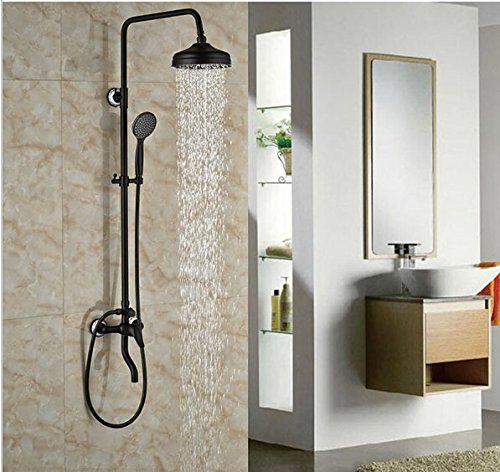 Unités de douche robinet mitigeur Gowe mural en bronze pour baignoire