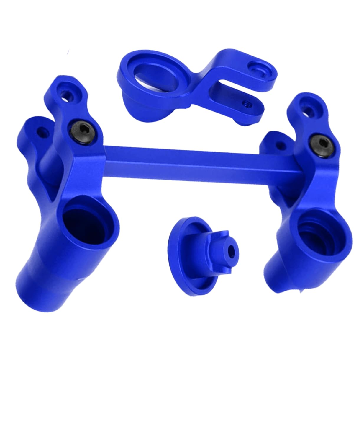Rcarmumb RC Upgrades Part Steering Bellcranks for 1/10 Traxxas WideMaxx Maxx,Aluminum Servo Saver Draglink Hops Up Set for RC Model #89086-4,#89076-4,Replace #8946,Navy Blue