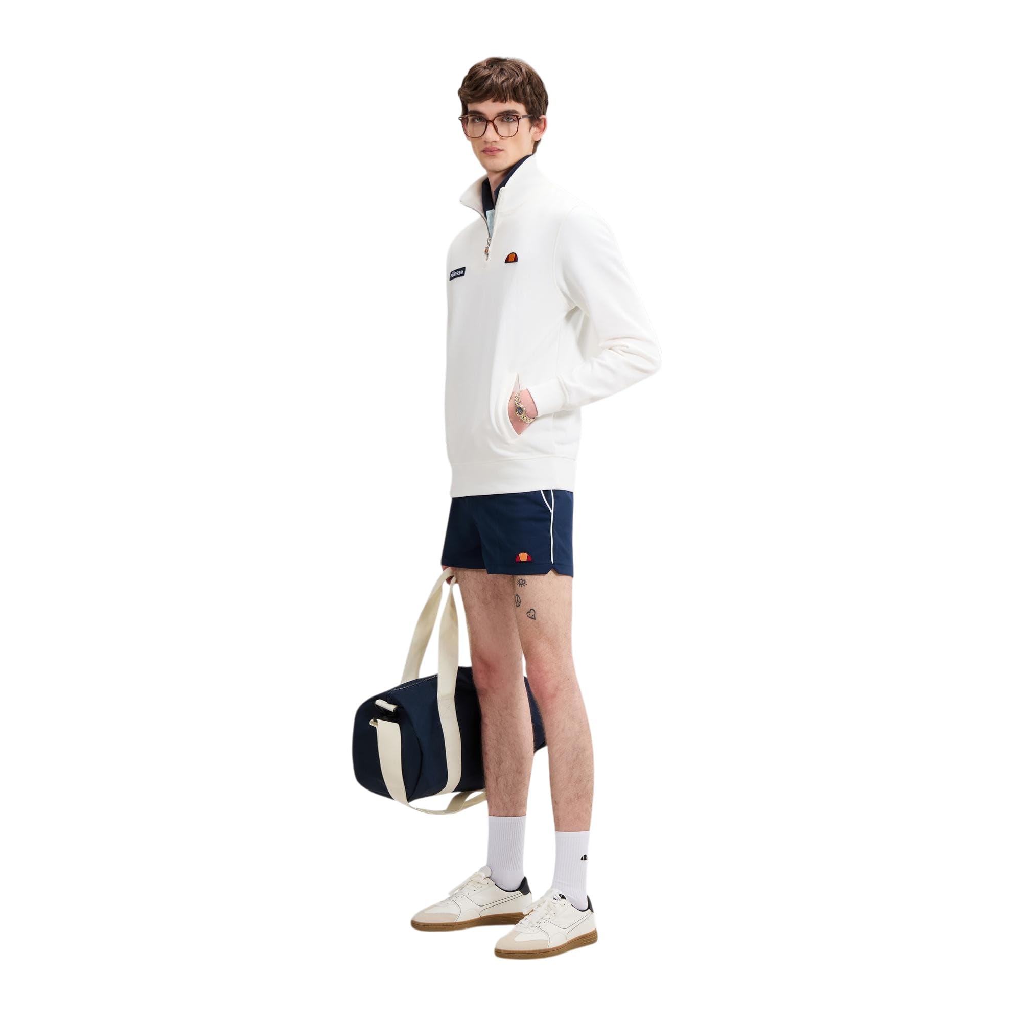 Ellesse Felpa Uomo Pelegrini con zip 1/4