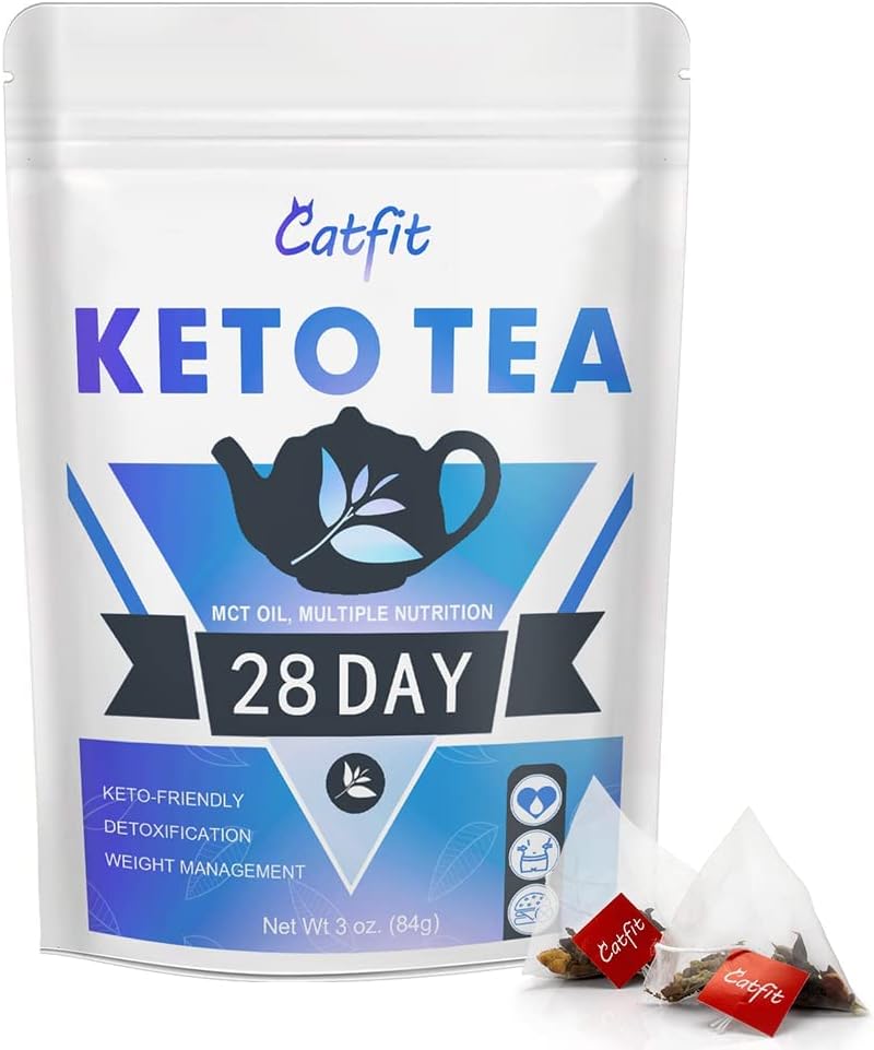 Keto Detox Tea for Belly Fat and Colon Cleanse - All Natural Detox and Cleanse, Supports A Healthy Weight, Helps Reduce Bloating, Natural Energy, Supports Immune System, Vegan, 28 Day