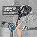 SparkPod High Pressure Handheld Shower Head with Hose- Huge 6-Inch Face- Rain Shower with Extra Long 6 ft. Hose and Premium Adjustable Bracket- Luxury Design -Tool-less 1-Min Installation (Chrome)