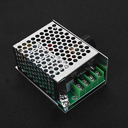 ZDETGU Contrôleur de Moteur à Courant Continu 220 V 500 W Régulateur de Vitesse en Continu pour Moteurs à Balais – Régulateur de Potentiomètre...