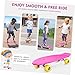 NAMOARLY Skateboard Complete Beginners Stylish Design Wheel Skateboard for Boys and Girls Teens and Adults for Ages and Activities