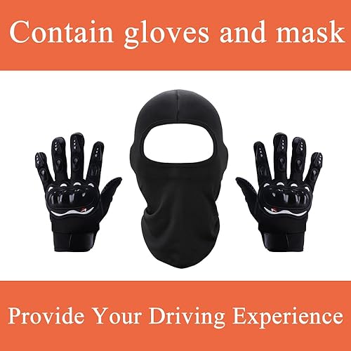 Miniatura 4 de Casco modular para motocicleta de cara completa con visera dual abatible, aprobado por DOT, ligero y en color negro mate