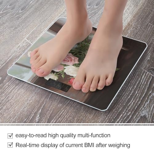 Báscula digital de baño con plataforma de vidrio templado miniatura 5