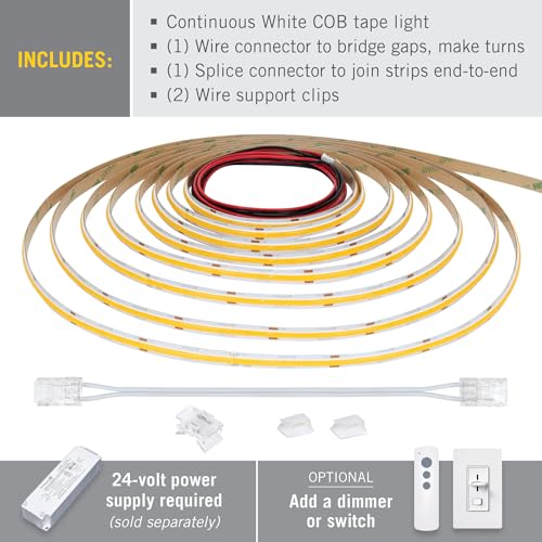 Image of Armacost Lighting RibbonFlex Pro COB, 24V, 5000K, 442 Lumens /Ft, IP20, 2.5M 173410
