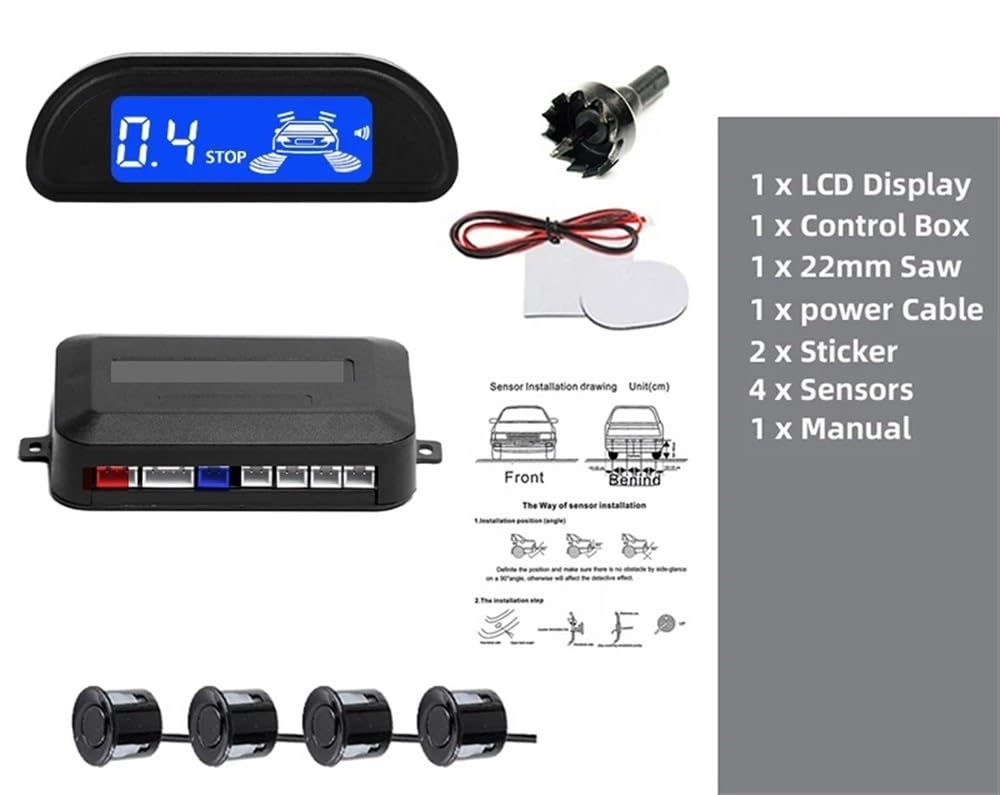 Radar recul Kit Capteurs Stationnement Voiture avec